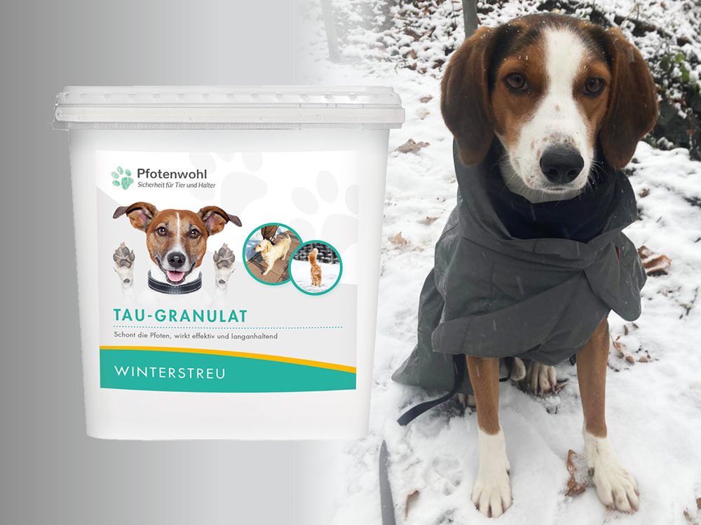 Pfotenwohl Tau-Granulat von Hotrega mit Hund
